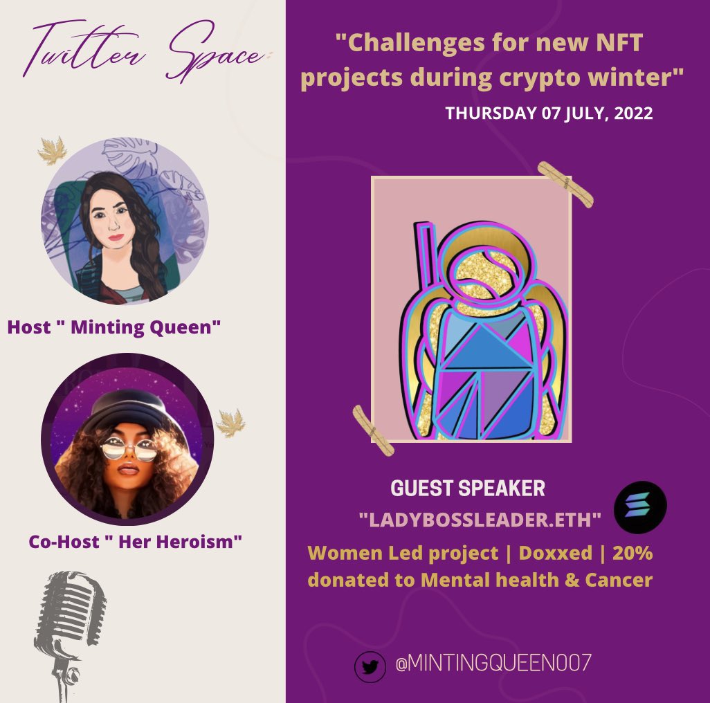 JDEE2023's tweet photo. DONT MISS OUT ITS GOING TO BE A GOOD ONE @ladybossleader @Juanito27379426 @mintingQueen007 @HerHeroismNFT #itsgoingtobeamazing #nftcommunity #nft #talk #web3 https://t.co/IbJ338pIKG