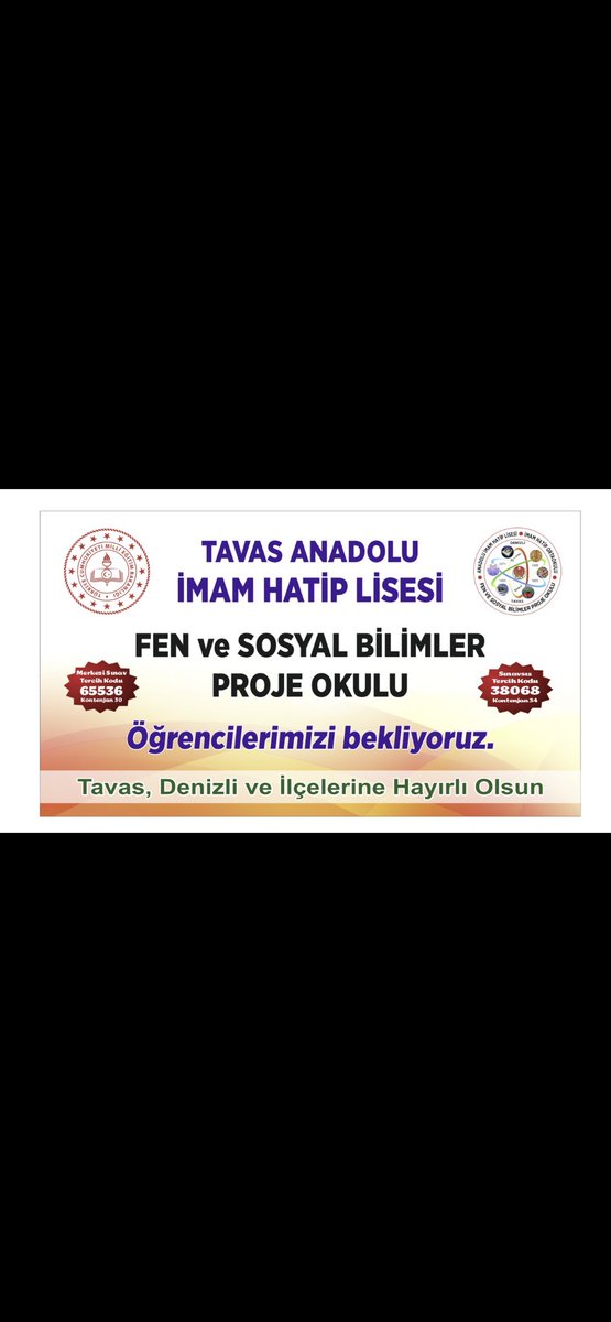 Tavas Anadolu İmam Hatip Lisesi (@tahl141691) on Twitter photo 