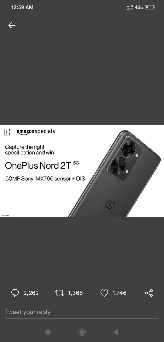 deepsReema's tweet photo. #OnePlusNord2T5GOnAmazon 
@amazon https://t.co/TNtbQMeTFB