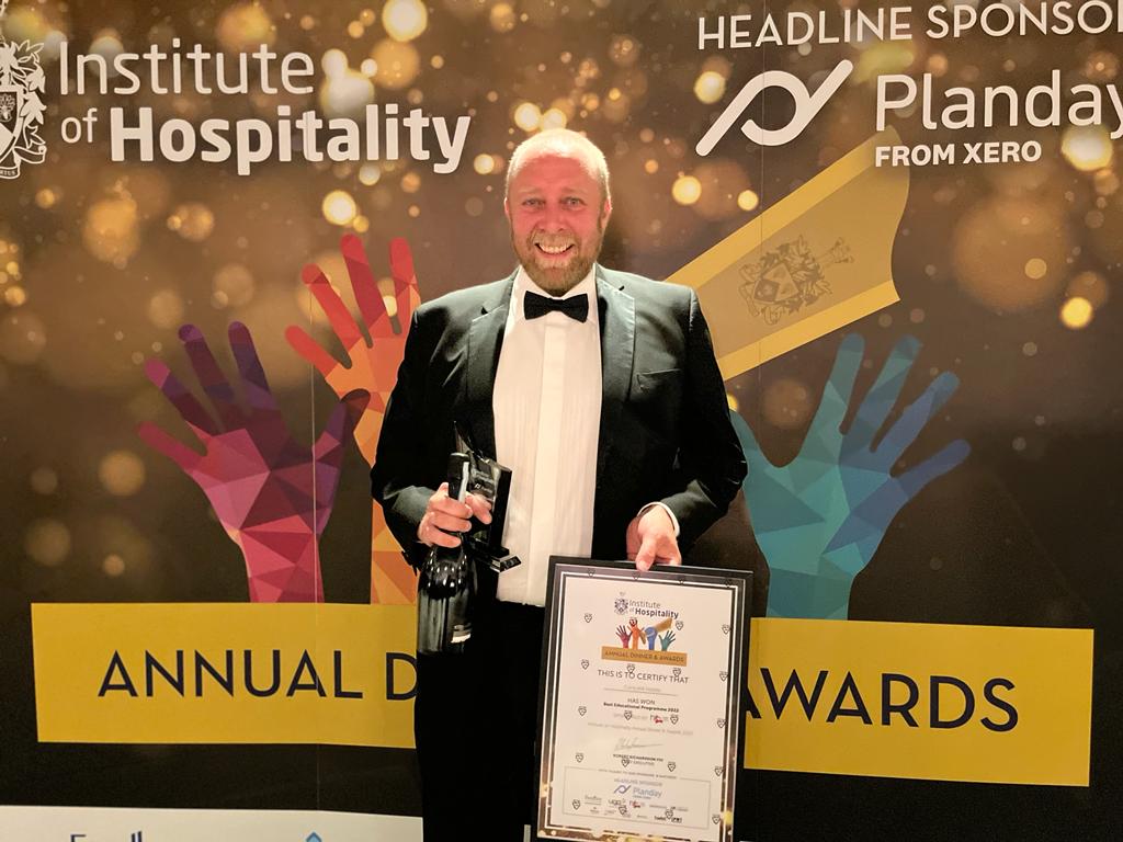 IoH_Online's tweet photo. Next up, 
The Award for Best Educational Programme 2022 (SME) sponsored by @HITTraining  

And the winner is Concord Hotels @Concordtraining 
Well done team. #IoHAwards2022 https://t.co/u0G6unkLdZ
