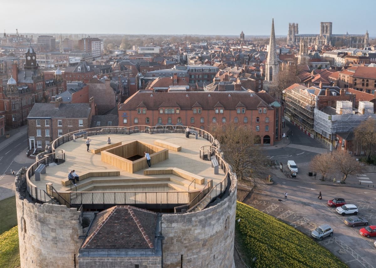 Our final award of the evening is the @yorkpress People's Choice Award as voted for by local residents. The winner - taking its third award this evening - is Clifford's Tower by @EnglishHeritage designed by @HBA_London. Congratulations to all our winners.