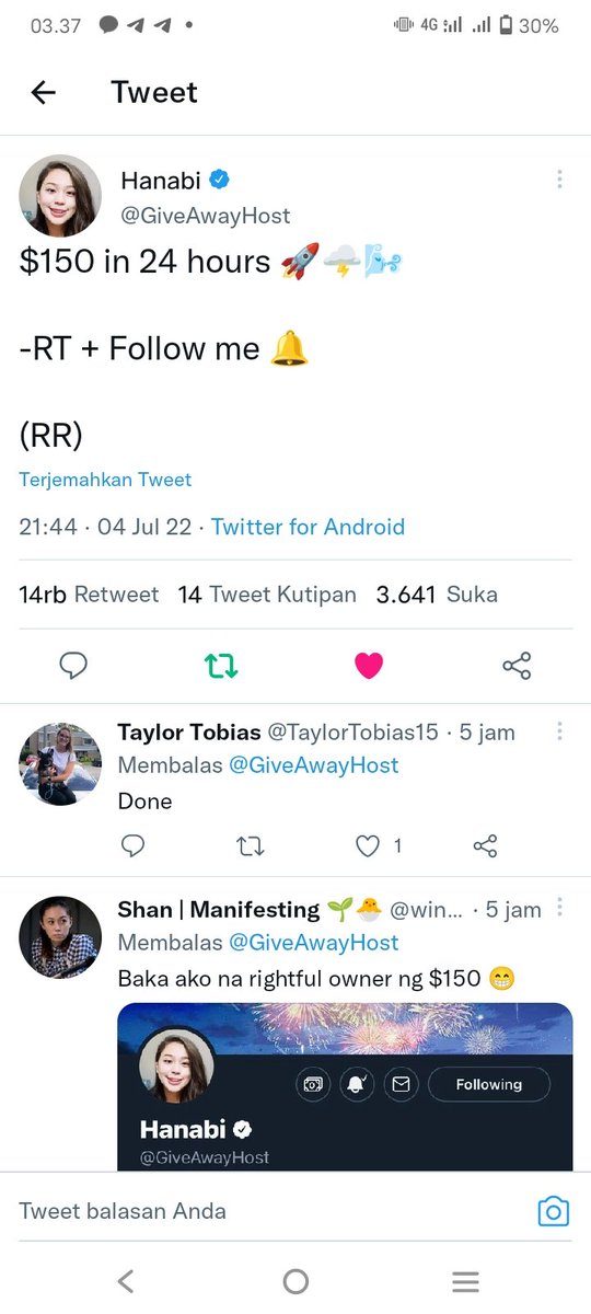 Luthfi_son's tweet photo. @GiveAwayHost Not problem if just $50.
I need🙏 https://t.co/973Tz8mqJK