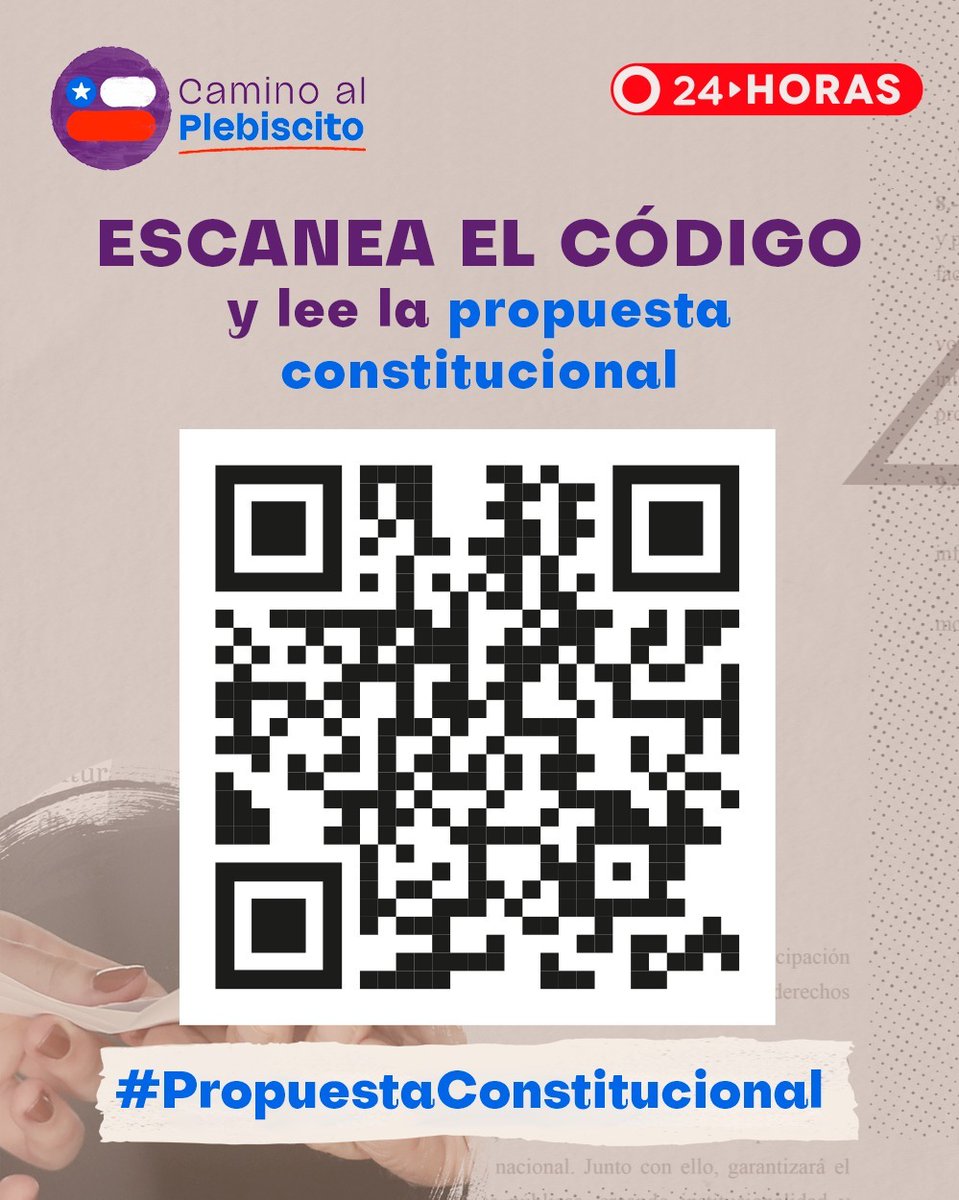 🟡 Tras un año de trabajo en la #ConvencionConstitucional finalmente está lista la propuesta de nueva Constitución.

En nuestra aplicación de #24HorasCL puedes leerla y descargarla 📲