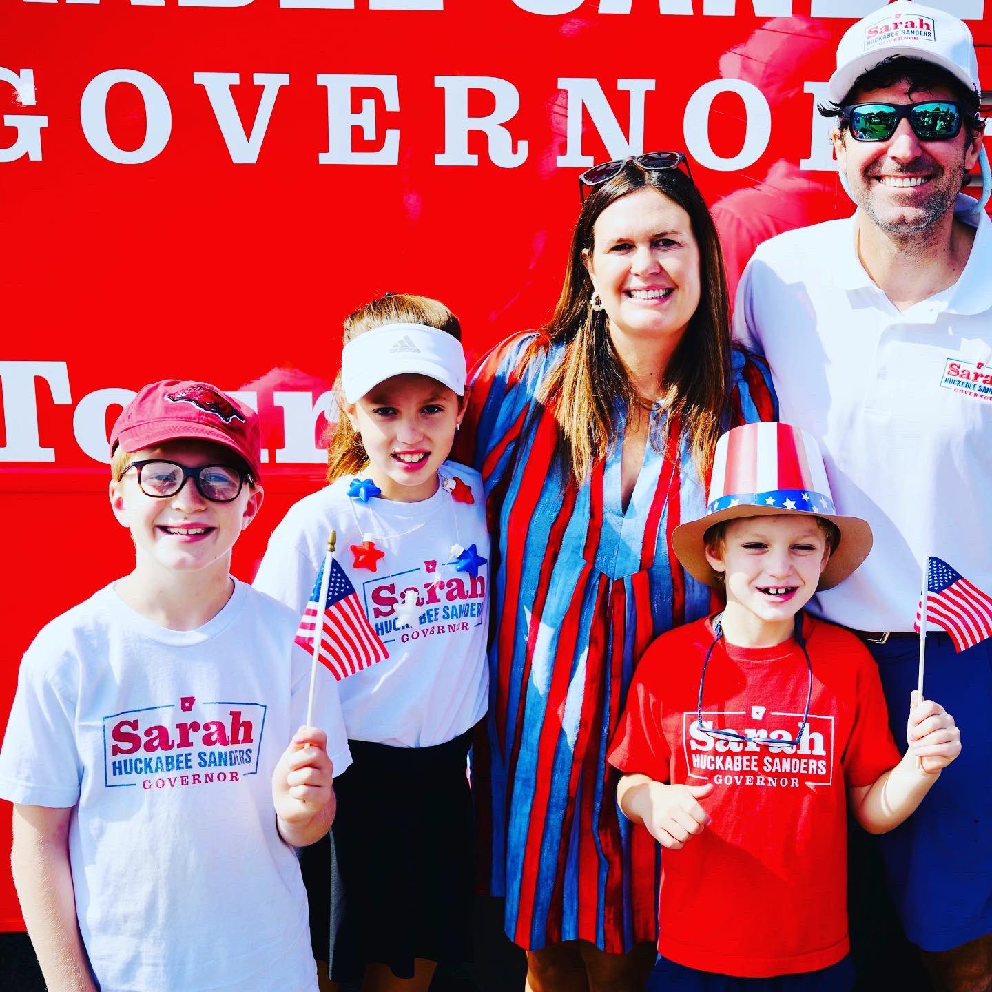 Sarah Huckabee Sanders on Twitter "Walked with my family at a parade