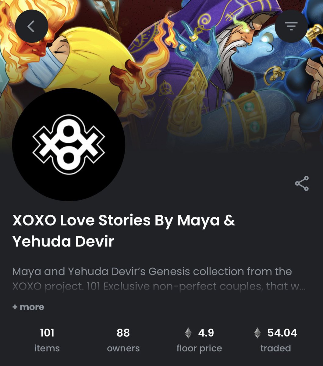 Only six are listed..🫡

❤️ + ♻️

#Genesis #101lovestories
#XOXONFT