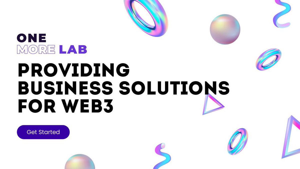 Providing Business solutions for Web3

One More Lab is the effective and reliable business partner for Web3 projects of all sizes.
It's time to combine technology with business.
And we are open to cooperation and want to tell you more about our work, so stay tuned for updates 🚀