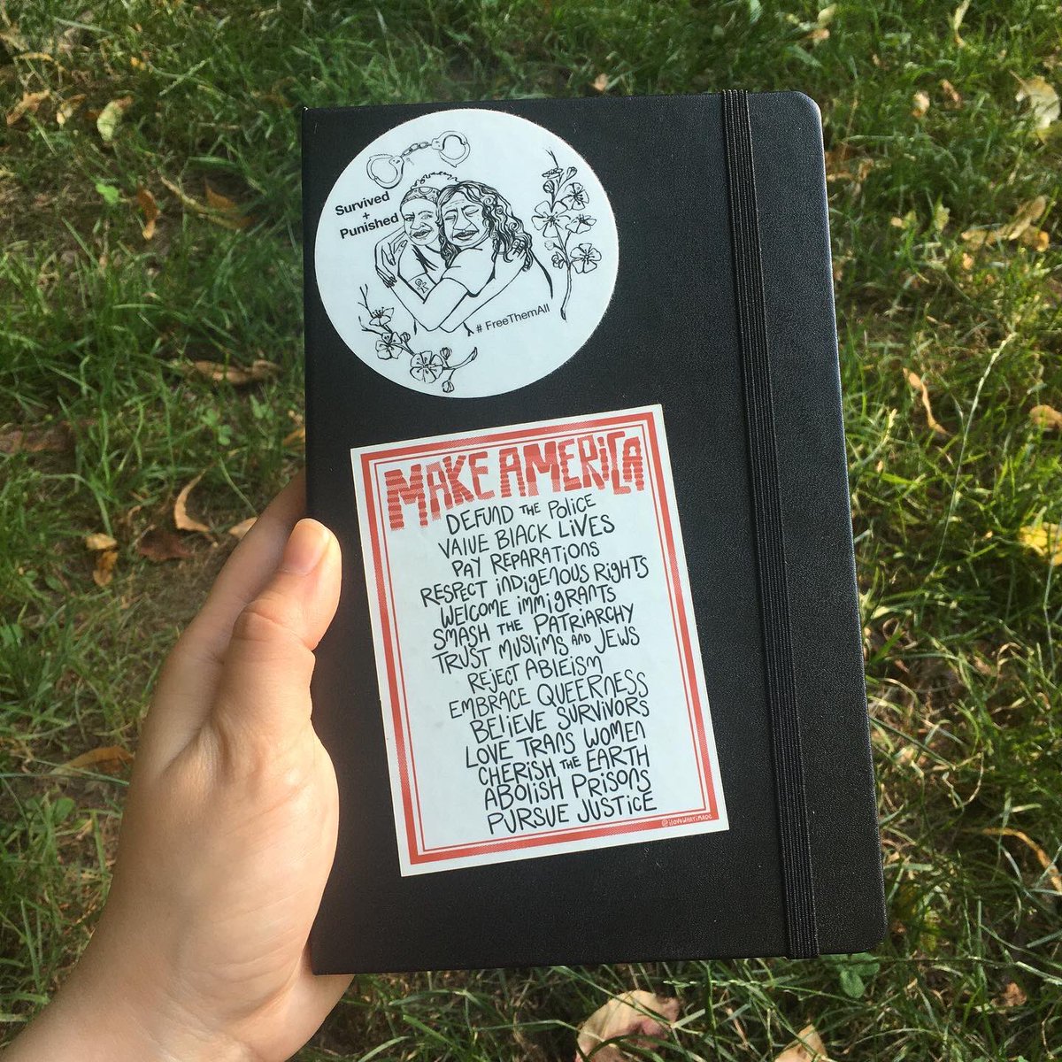 today I’m thinking of so many ways our independence is stifled / criminalized in this garbage fire country and dreaming of a freer future

you can get a print or sticker to put wherever you want 😈 in my shop! 

all proceeds will go to <a href="/AbortionFunds/">NNAF Abortion Funds</a> and @LandLiberation #July4th