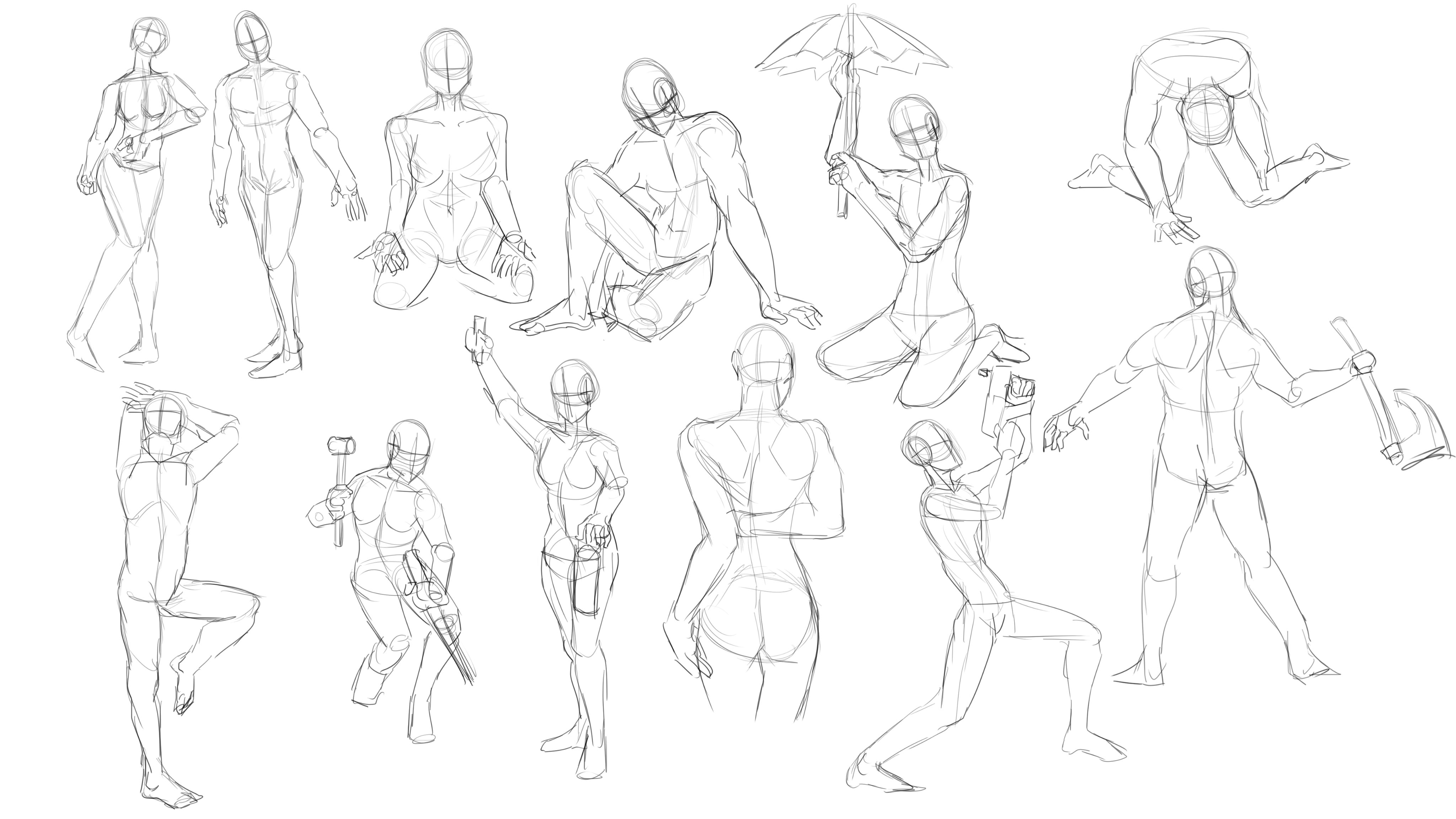 How to do Gesture Drawing (with reference) 