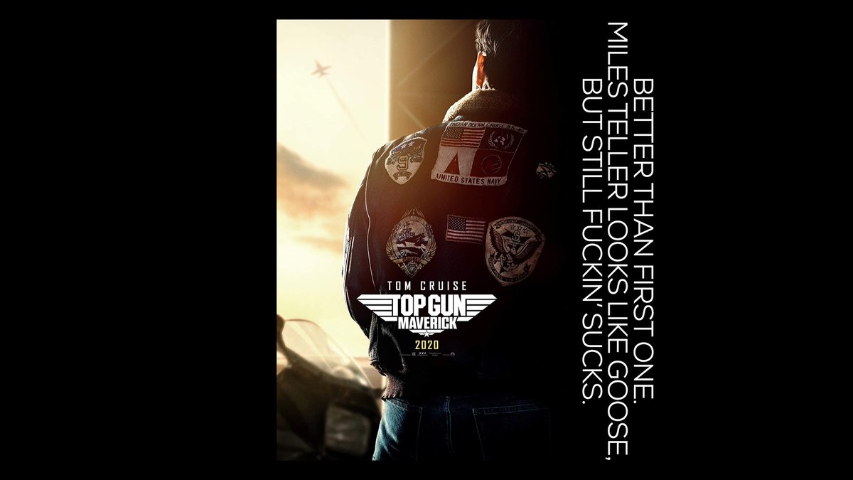 PossiblyEvenMe's tweet photo. Top Gun: Maverick. #haikureview #idontlikemilesteller https://t.co/W8j1cyKX9w