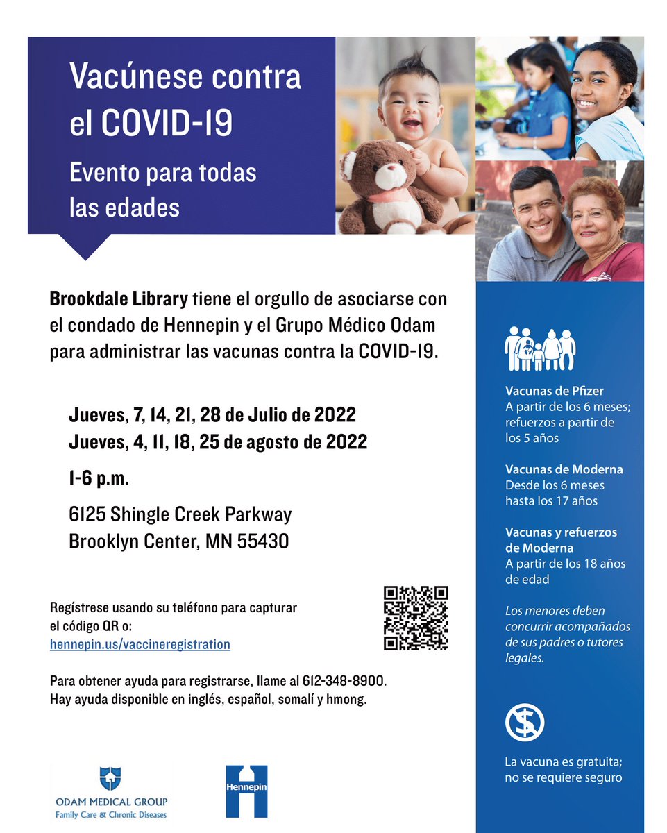 COPALMN's tweet photo. ¿Necesita vacunarse o busca vacunar a sus hijos? 💉

¡Venga a una de las siguientes clínicas de vacunación para ponerse la vacuna contra #COVID19! #VacúnateMN https://t.co/3suFYgsSO2