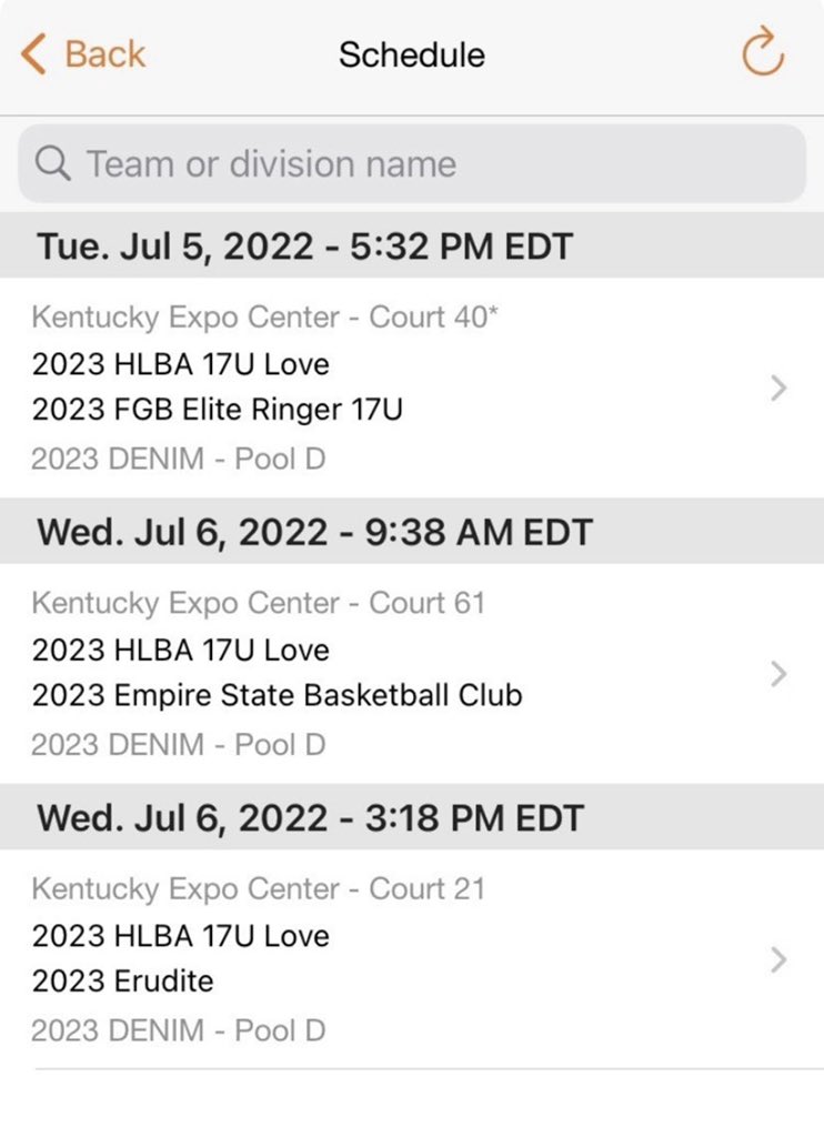 My Schedule for the next few days in Run for Roses! So excited and ready to play!!@HlbaSports