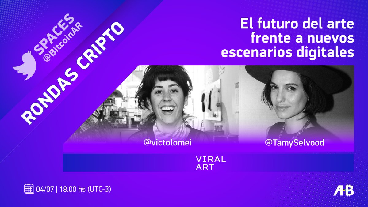 BitcoinAR's tweet photo. 🙌🎙 ¡En breve nueva #RondaCripto!
🚀 Con @Viral__art 👇 https://t.co/fPDW3iRi5y