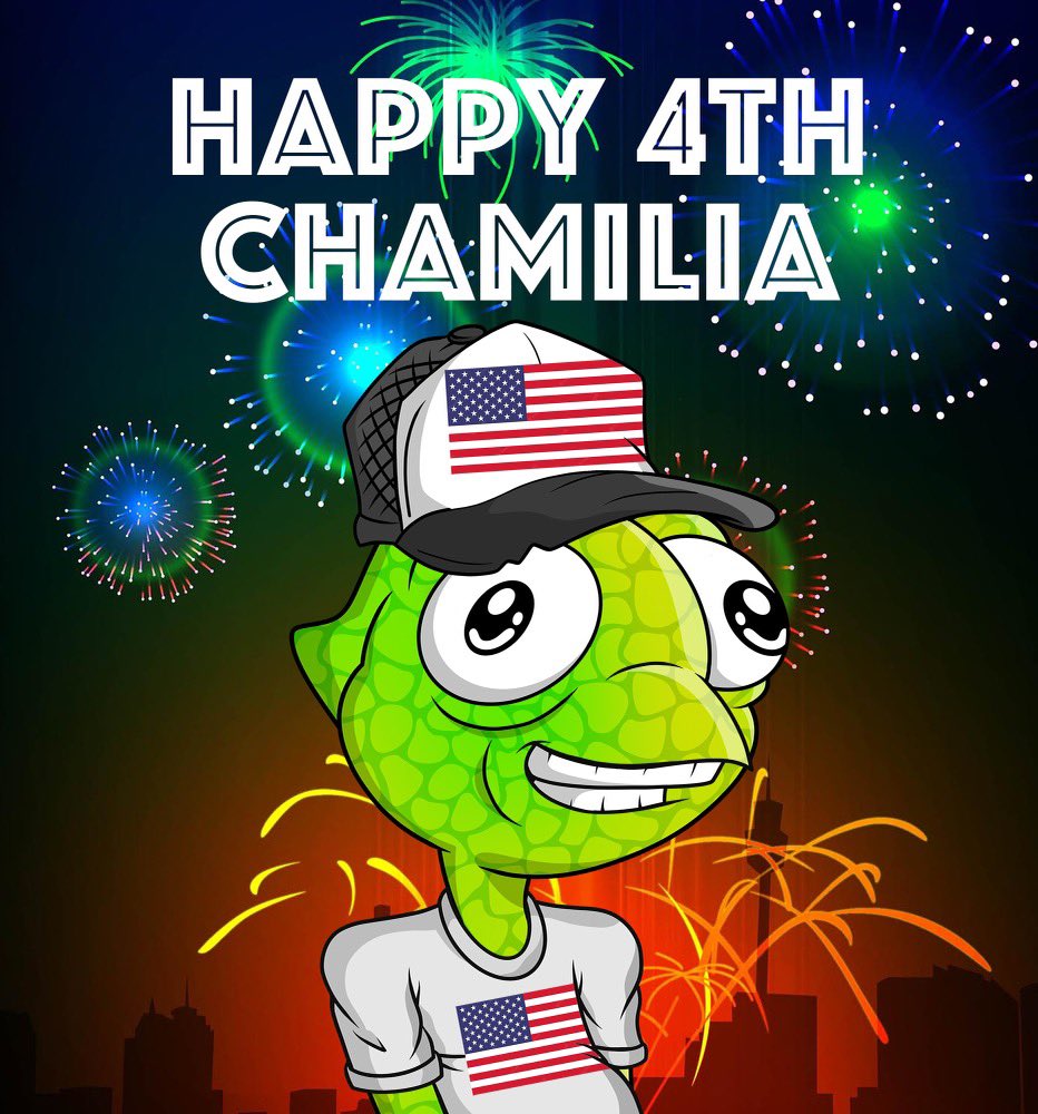 Chillnchameleon's tweet photo. Happy 4th of July #Chamilia 🎆🦎

Get some sun, touch some grass, eat some good food and let’s celebrate this beautiful nation 🇺🇸🗽 https://t.co/pTjC1E3mgr