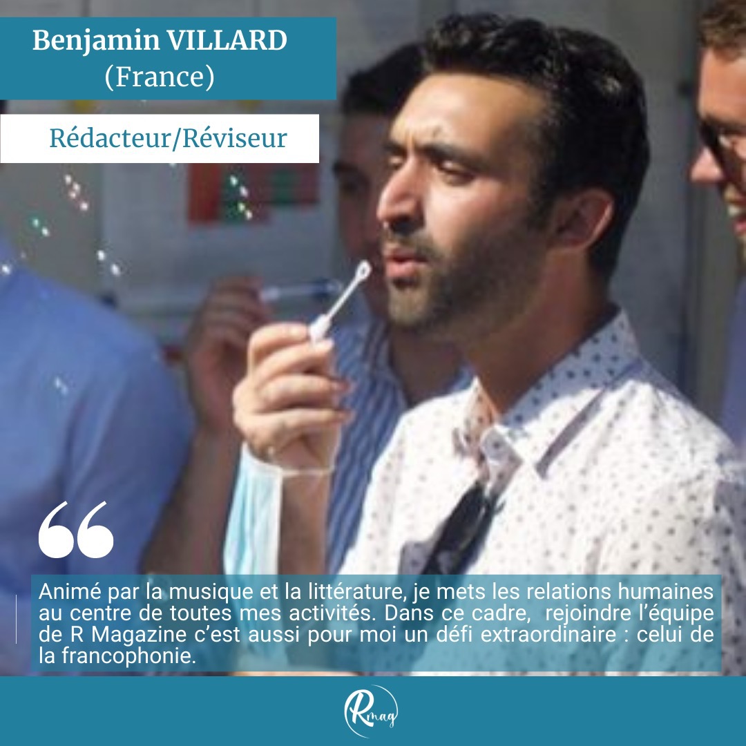 R_Mag_Art's tweet photo. #Equipe Benjamin nous rejoint en tant que rédacteur et réviseur.
#Rmagazine #media #collaboration
#Team Benjamin joins us as a writer and reviewer.
#Rmagazine #media #teammembers https://t.co/mKf9DyiVzw