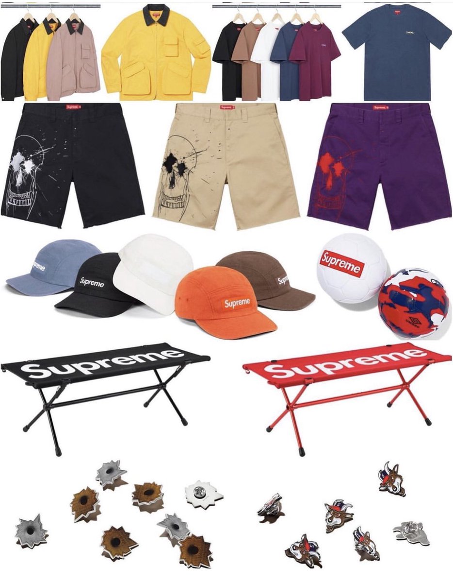 PalaceSupreme23's tweet photo. Supreme week 20 will be releasing this Thursday, July 7th.

What are you going for? https://t.co/HcYT7UCq7f