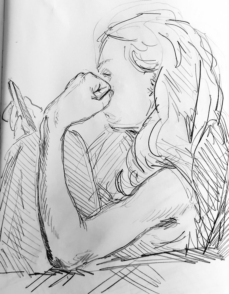 train doodles and sister 