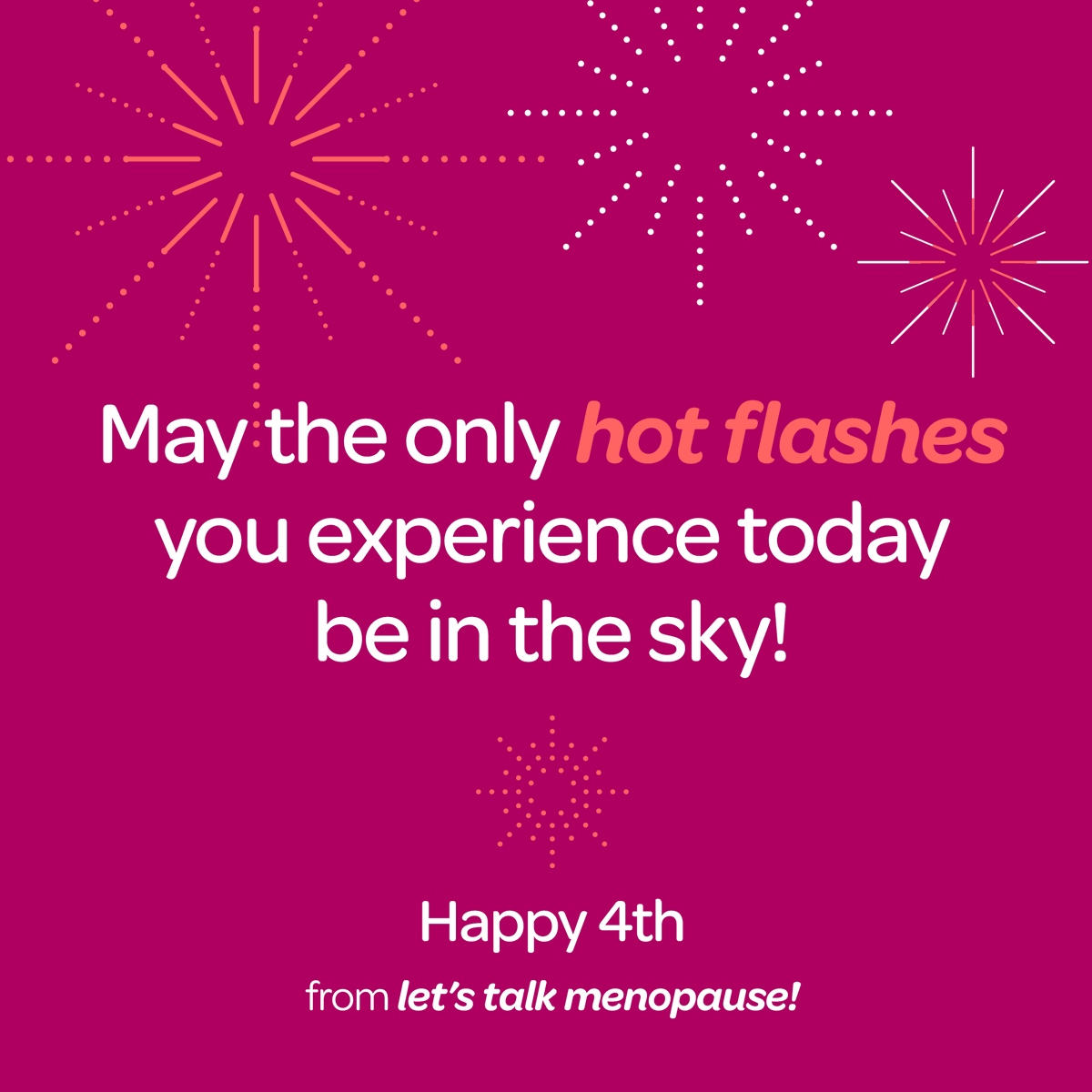 LTMenopause's tweet photo. Stay cool this weekend π #Happy4th
#menopause #perimenopause #womenshealth #menopausesymptoms #healthcare #MoreThanHotFlashes #postmenopause #midlife #midlifewomen #menopauseawareness #aginggracefully #aging #agingredefined https://t.co/ojaMLMbVMD