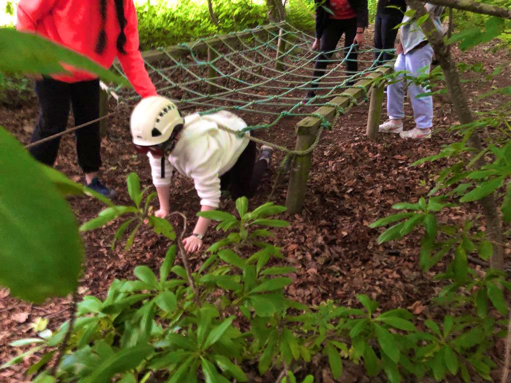 NHSLearnOutside's tweet photo. Francis group had a wonderful & hilarious time navigating the night line through the woods. What a great way to finish the first day! #learningtotrust #goingwithoutsight #outwardbound #nhsgooutdoors @OutwardBoundUK @NorthamptonHigh https://t.co/4E1R13c7yT