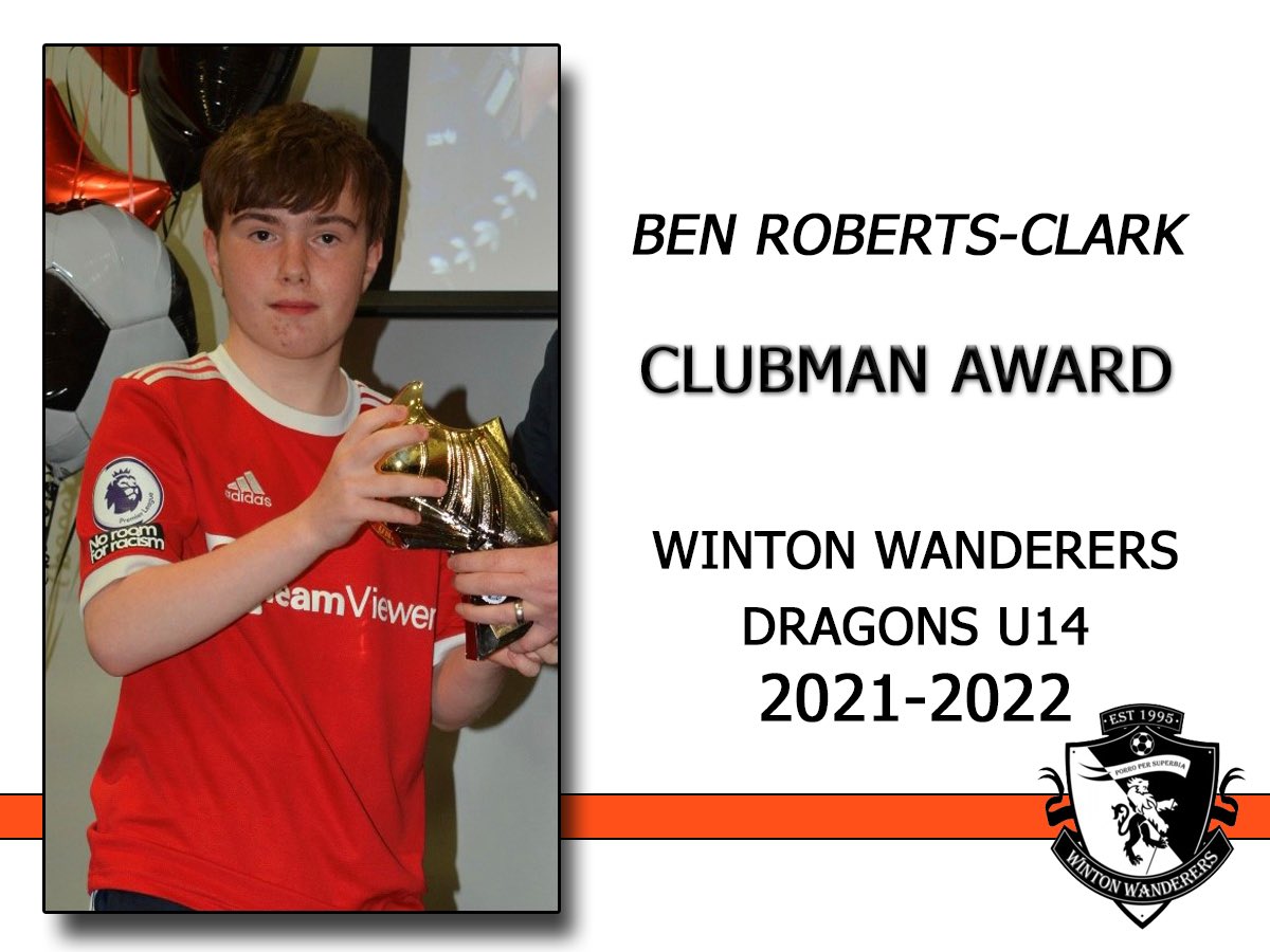 Clubman award was won by Ben &amp; Will, Ben is our goalkeeper and is an ever present at games and training - he has worked hard this season and always does his best for the team 👏🏼👏🏼 #grassroots #football #soccer #wintonwanderersfc #wintonwanderersdragonsu14 #clubman
