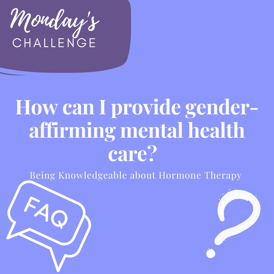 PMChosenFamily's tweet photo. This weekโs #MondayChallenge focuses on the importance of having a background in #genderdiversity and #hormonetherapy in order to provide better care for #patients undergoing hormone therapy. @Dr_SchulzQuach #inclusivecare #queercancer #mentalhealth #2SLGBTQIA+ #genderidentity https://t.co/8CJyRZf5mU