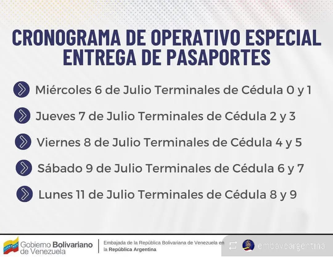 VenezuelaSaime's tweet photo. #Vía | @embaveargentina 
Gracias a la gestión del Gobierno del Presidente @nicolasmaduro, a través del trabajo conjunto de cancilleriave, @redsocialsaime, @laconviasa y @embaveargentina recibimos los Pasaportes de las personas que acudieron para captación de datos hasta el #7Jun. https://t.co/nLwMeotT0j
