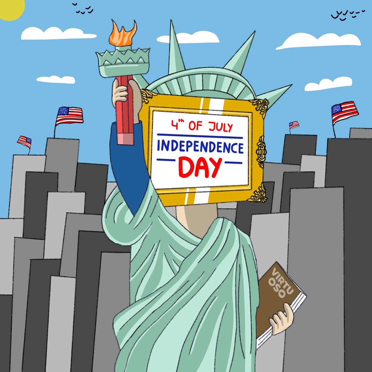 Happy 4th of July to all our friends and fans in the United States! 🥳🇺🇸

#NFTCommunity #nftart #NFTartist #artist #art