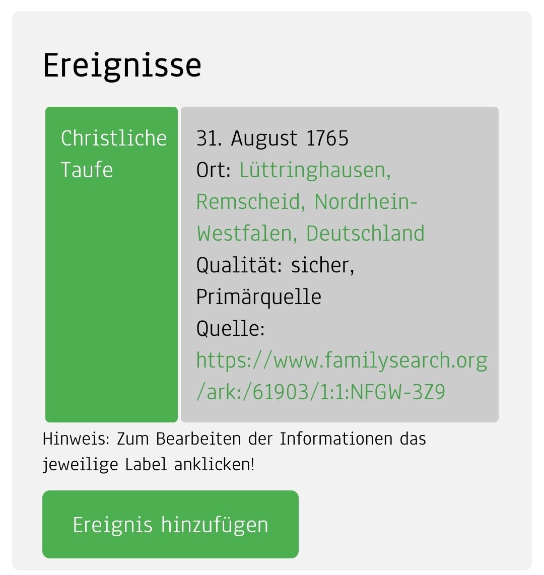 hoehfamily's tweet photo. Heute einige #Informationen zu meiner Urururururgroßmutter Anna Bloi gefunden. #Getauft im Jahre 1765. #Genealogie ist so spannend!
#Familienforschung #Ahnenforschung #Genealogy #hoehfamily #Software https://t.co/8u3Wq4SVOU