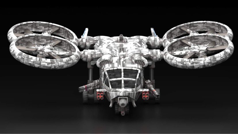 KoreThinkers's tweet photo. The Stork approaches take off! Join us this weekend on Kickstarter as we look to make this mighty model fly in 6mm, 15mm &amp; 28mm scales! #Kickstarter #infinitywargame #necromunda #15mmwargames #6mmwargames https://t.co/pA8B9vjAYt