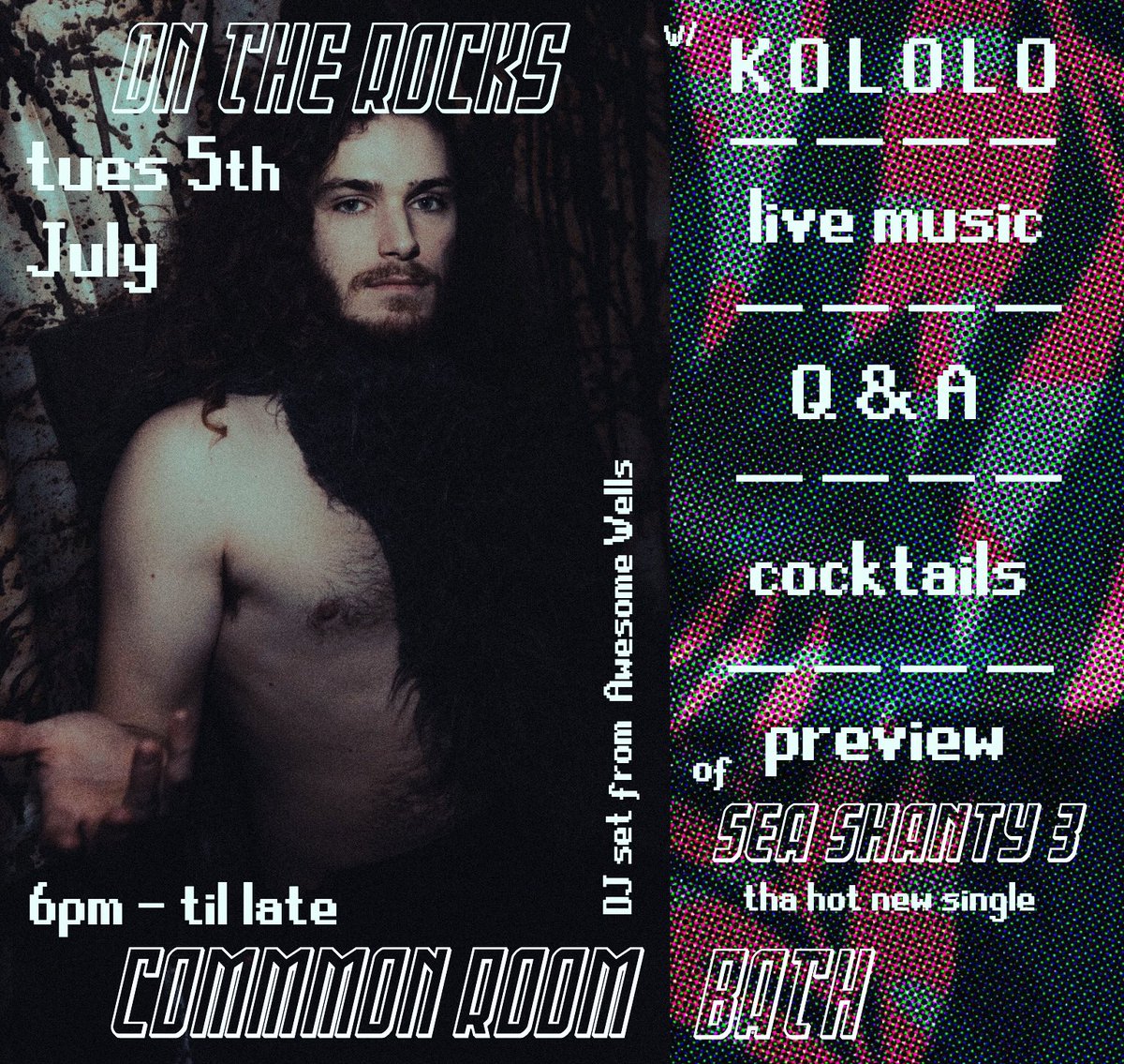 k o l o (@kolobanduk) on Twitter photo We’re hyped to be spicing up this gig with some band Q&A + groove inspired cocktails — come on down to <a href="/CommonRoomBath/">The Common Room</a> and les taste DELICIOUSNESS ☀️🍹
+ DJ set from the dopest <a href="/DJAwesomeWells/">DJAwesomeWells</a>
<a href="/CreativeBath/">Creative Bath</a> <a href="/visitbathbiz/">Visit Bath Biz</a> #cocktails #OnTheRocks
FB event: facebook.com/events/s/on-th… We’re hyped to be spicing up this gig with some band Q&A + groove inspired cocktails — come on down to <a href="/CommonRoomBath/">The Common Room</a> and les taste DELICIOUSNESS ☀️🍹
+ DJ set from the dopest <a href="/DJAwesomeWells/">DJAwesomeWells</a>
<a href="/CreativeBath/">Creative Bath</a> <a href="/visitbathbiz/">Visit Bath Biz</a> #cocktails #OnTheRocks
FB event: facebook.com/events/s/on-th…