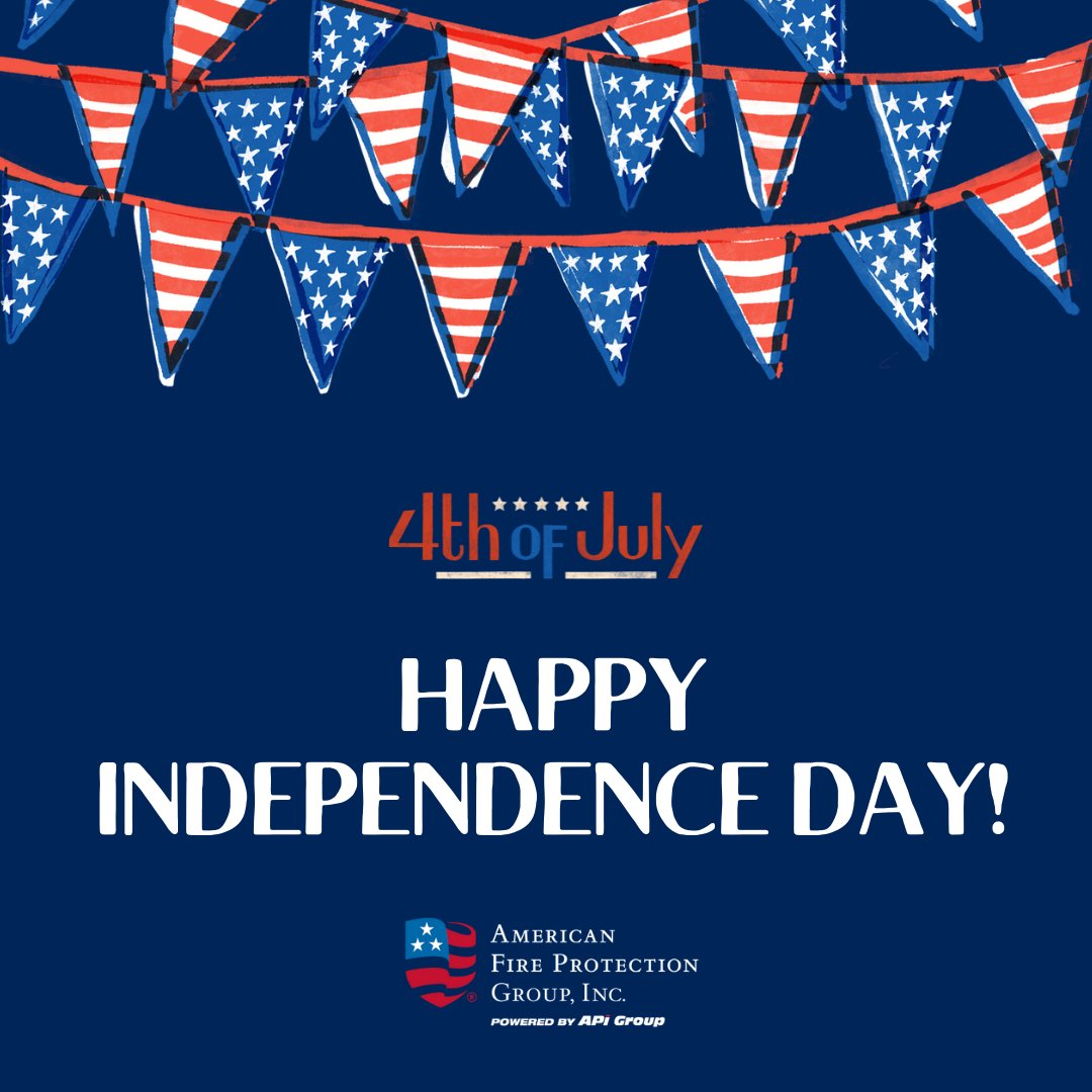 afpgusa's tweet photo. From everyone at  American Fire Protection Group - Happy 4th of July! https://t.co/kvli5Ab7vf