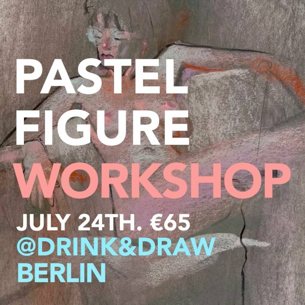 Limited places. Don’t miss it. Book now: 
DrinkAndDrawBerlin.com @drinkanddrawberlin

This workshop is for those who are:
- Curious about soft pastel and colour
- Wishing to break through some barriers in your progress as an artist
- Wanting to pick … instagr.am/p/Cfmn8QAq0OE/