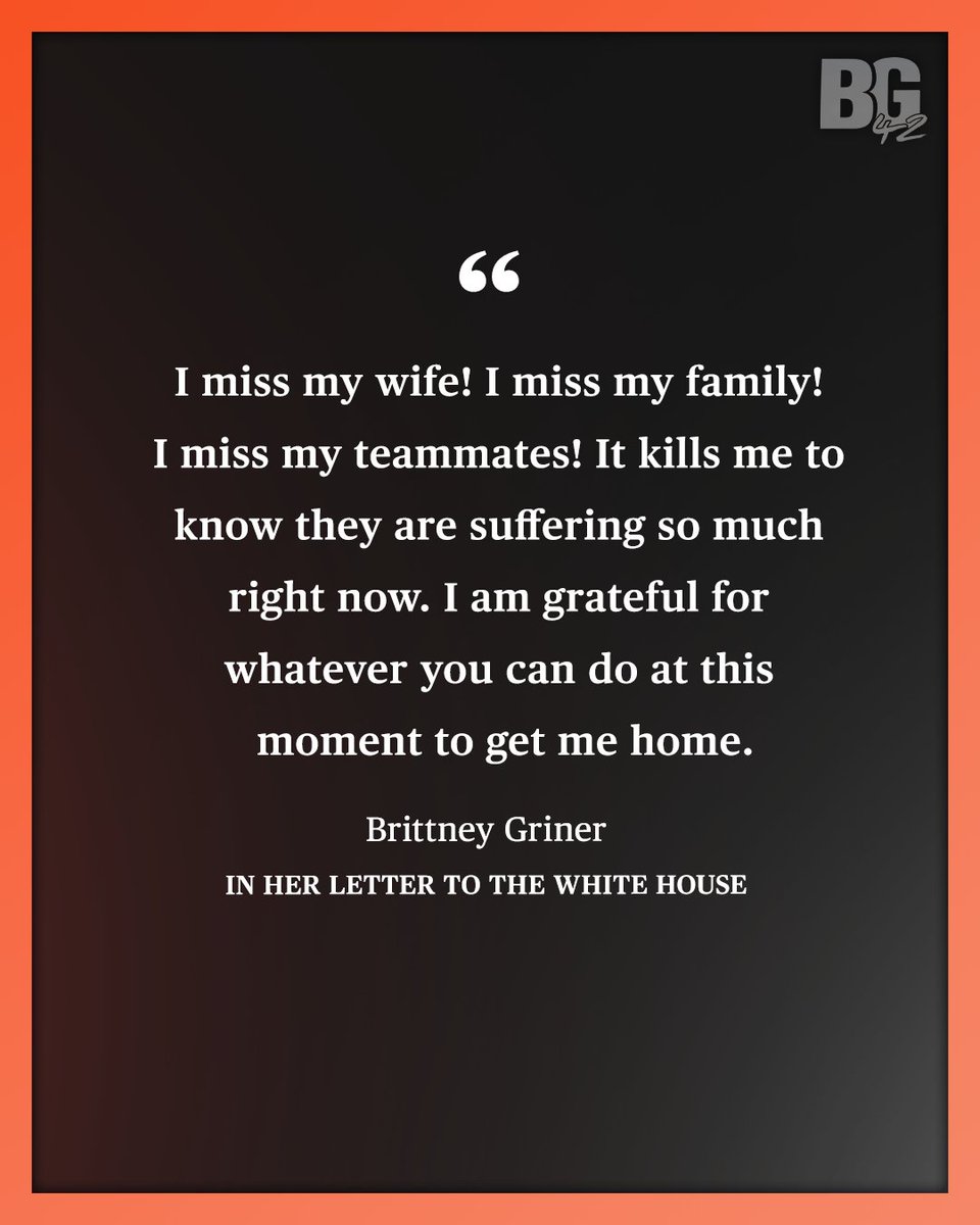 espn's tweet image. Brittney Griner made a direct appeal to President Biden for her freedom in a letter on Monday.

The WNBA star has been detained in Russia for 137 days.

More: es.pn/3IbSuN6