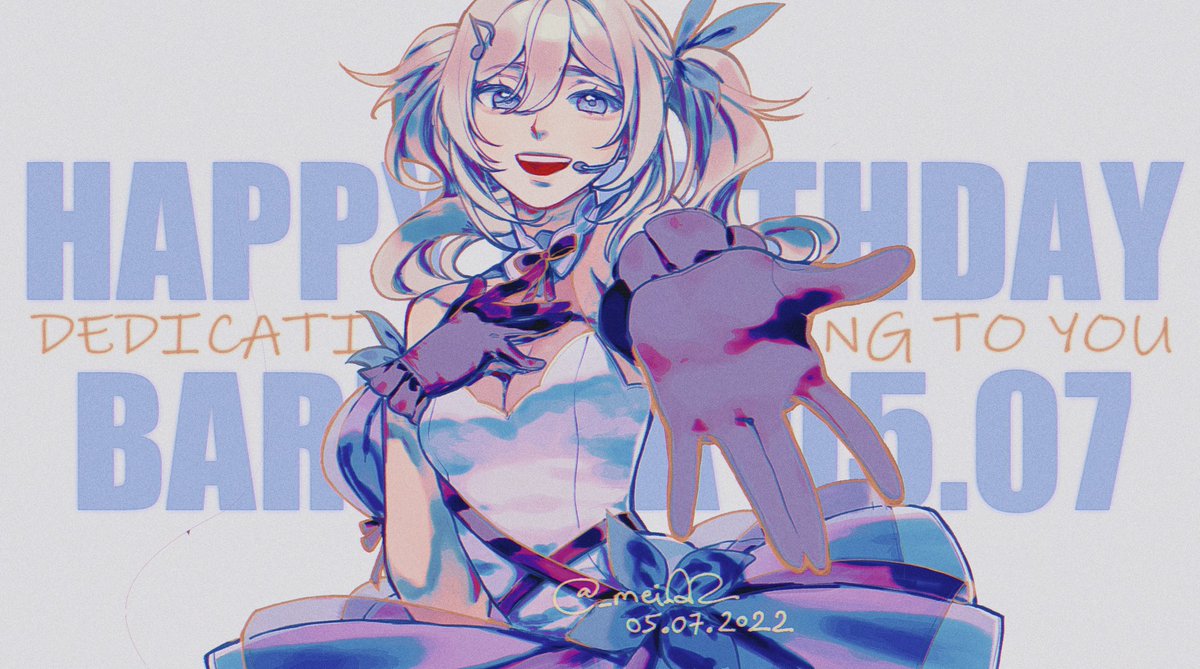 Wish you all the best my bby girl 😘💞 Be the best idol and put smiles on people’s face 😭🫶💞

#バーバラ生誕祭2022 #原神 #GenshinImpact #Barbara