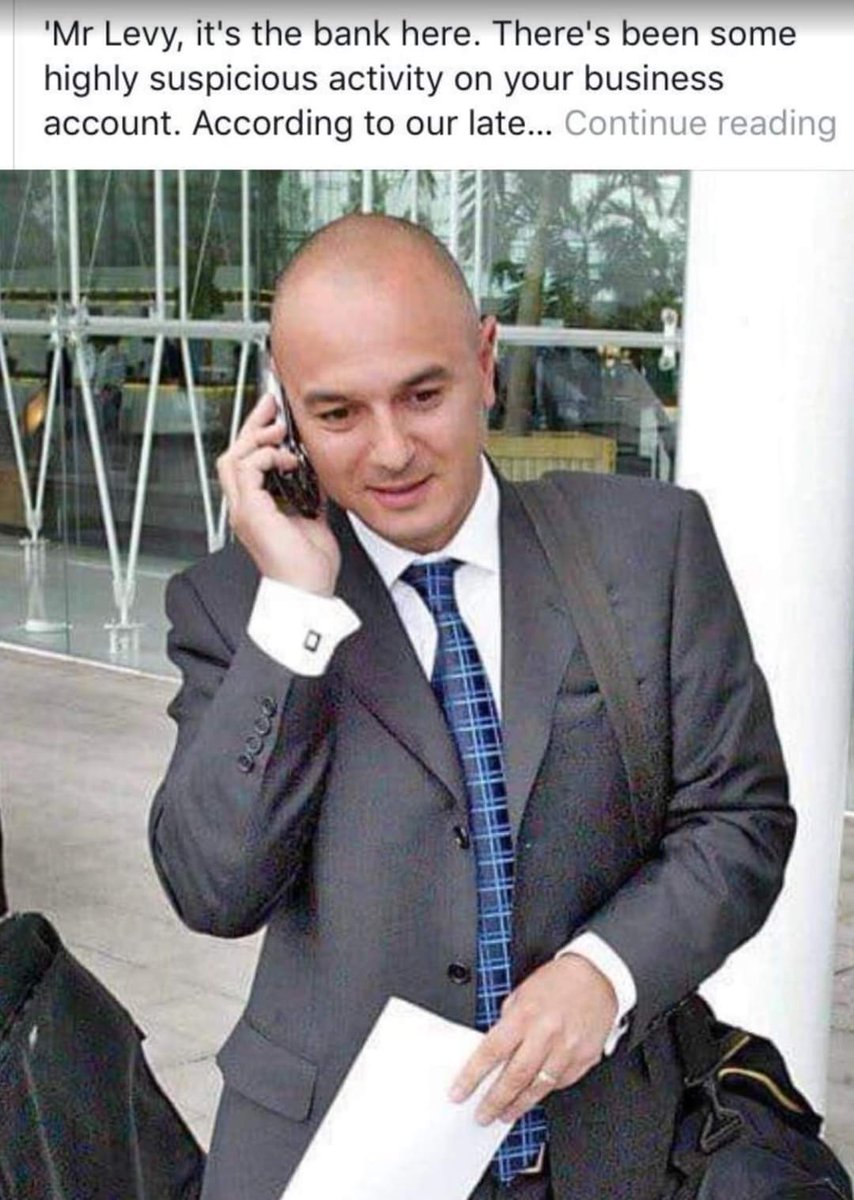 Oh Mr.Levy you just keep making my day, though the <a href="/SpursOfficial/">Tottenham Hotspur</a> banks must be super confused 😂 #spurs #coys #summertransfers