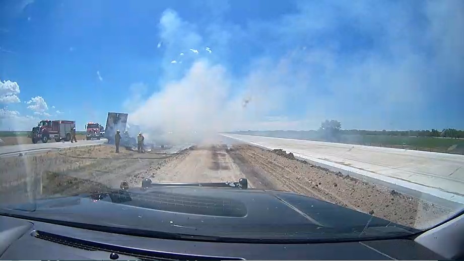 I-80 is CLOSED between Ogallala and Big Springs (mm 126 to MM 107) at this time while crews handle a semi/trailer fire. 

Divert to Highway 30 for the time between. Troopers are on scene to assist.