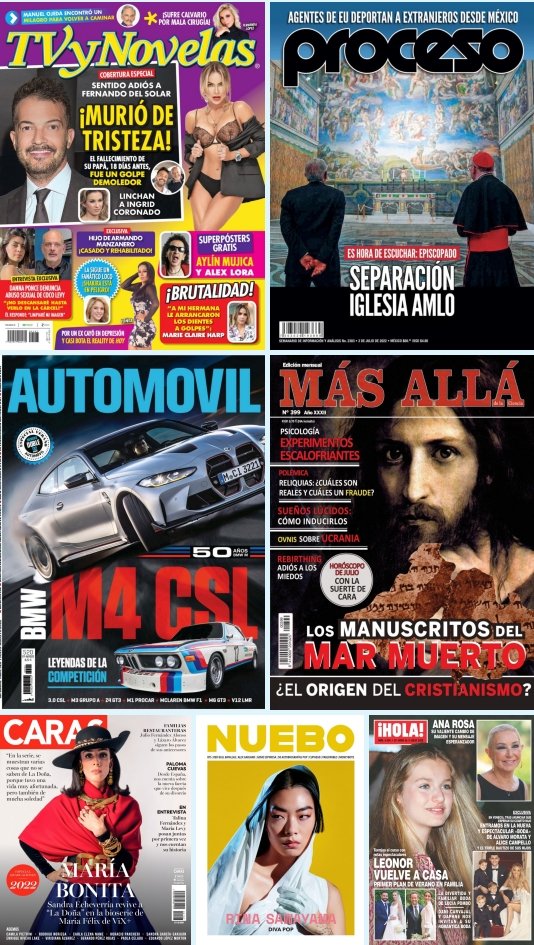 Y las revistas publicadas hoy #Jarochos

Grupo deus.vip/jarochos