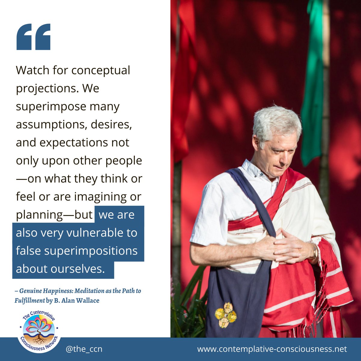 ContemplativeC4's tweet photo. Ignorance that lies at the root of suffering goes beyond not paying attention. Ignorance is also superimposing our conceptual constructs, then mistaking them for reality. We act on that basis, and that's when things really start to go awry.

#balanwallace #buddhism https://t.co/oyuZREyESo