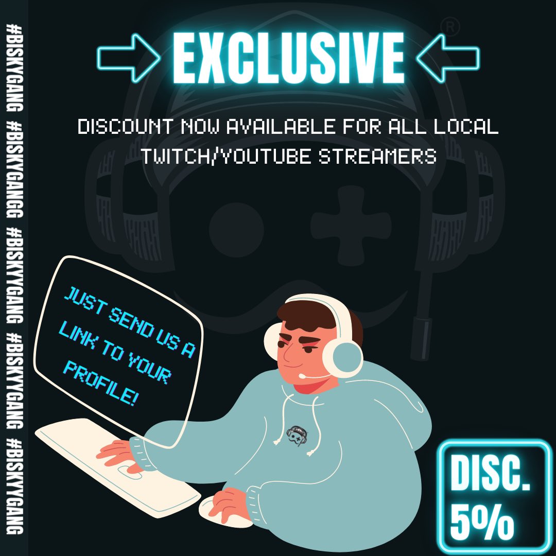 jonohartt's tweet photo. To our local Trini streamers we @biskytechtt are now offering an exclusive 5% discount to all of you! #Biskytechtt #BiskyyGang #SupportLocal https://t.co/ukzLabG5Op
