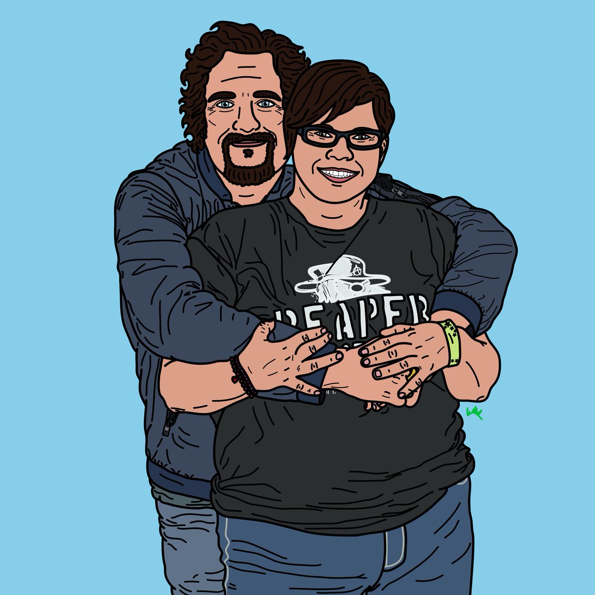 LuluWild13's tweet photo. Did these doodles of @Kanada20001 & @KimFCoates to say thanks for being such a strong, inspiring, kind & genuine SAMFAiry Godmother & amazing #AGENT644. You make the world a beautiful place, & we're all blessed to know you 😊💘 #SAMFAM #ReaperReviews https://t.co/cPBofWtoD8