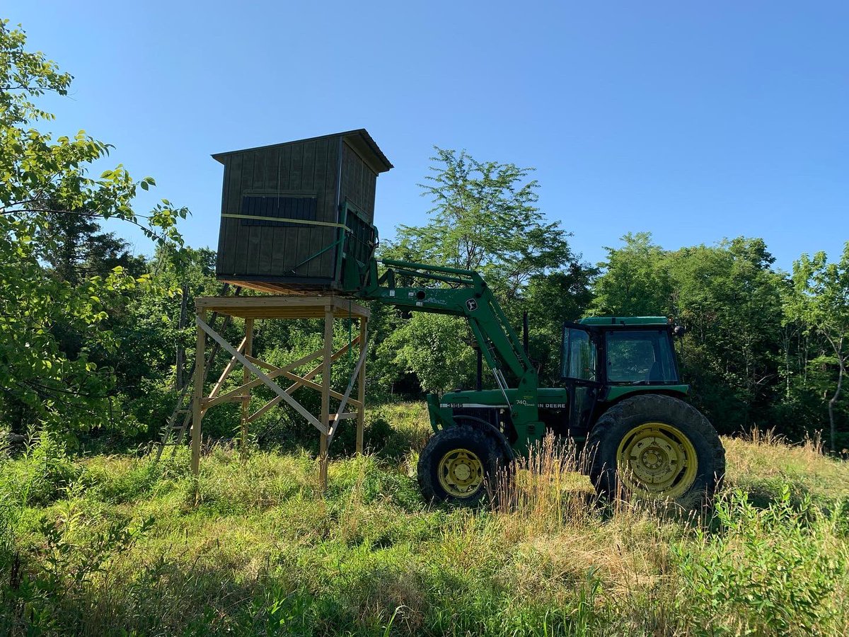 jon_collins3's tweet photo. We’ve got deer on the brain. 🦌 I look for a good one to be taken out of this new blind. https://t.co/C2PyWGHdPw
