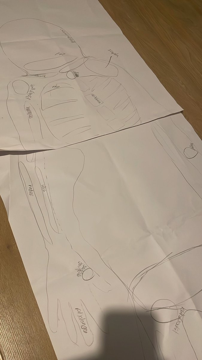 The head bones connected to the neck bone…

Our <a href="/stjohnambulance/">St John Ambulance England</a> #Cadets were looking at the skeleton tonight, our leaders tried to copy an activity used  in Leeds. We aren’t sure they managed it but A for effort! (Our attempt on the right)
#Cadet100 #YearofYouth #volunteering