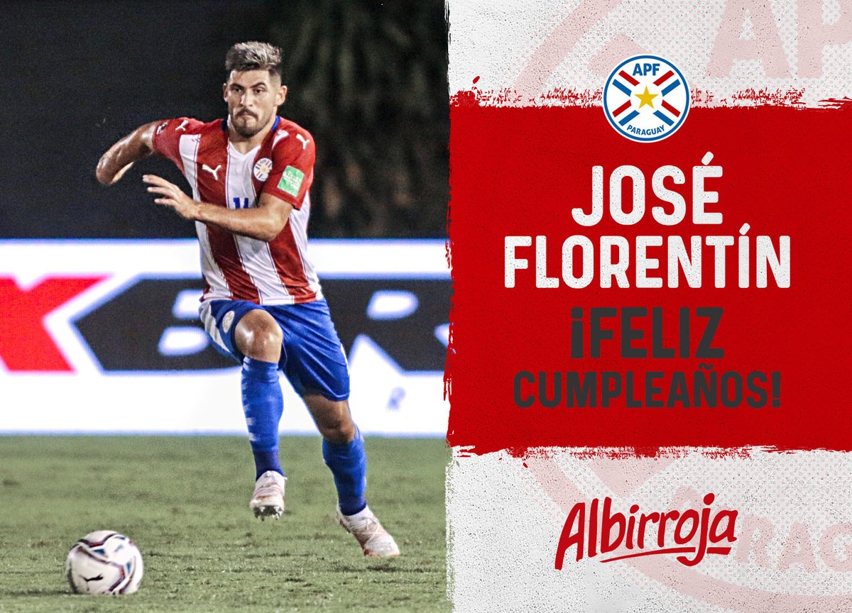 Saludamos al albirrojo José Florentín en esta jornada especial. Al mediocampista de la Selección Paraguaya le deseamos ¡feliz cumpleaños! ⚪🔴💪🎉
