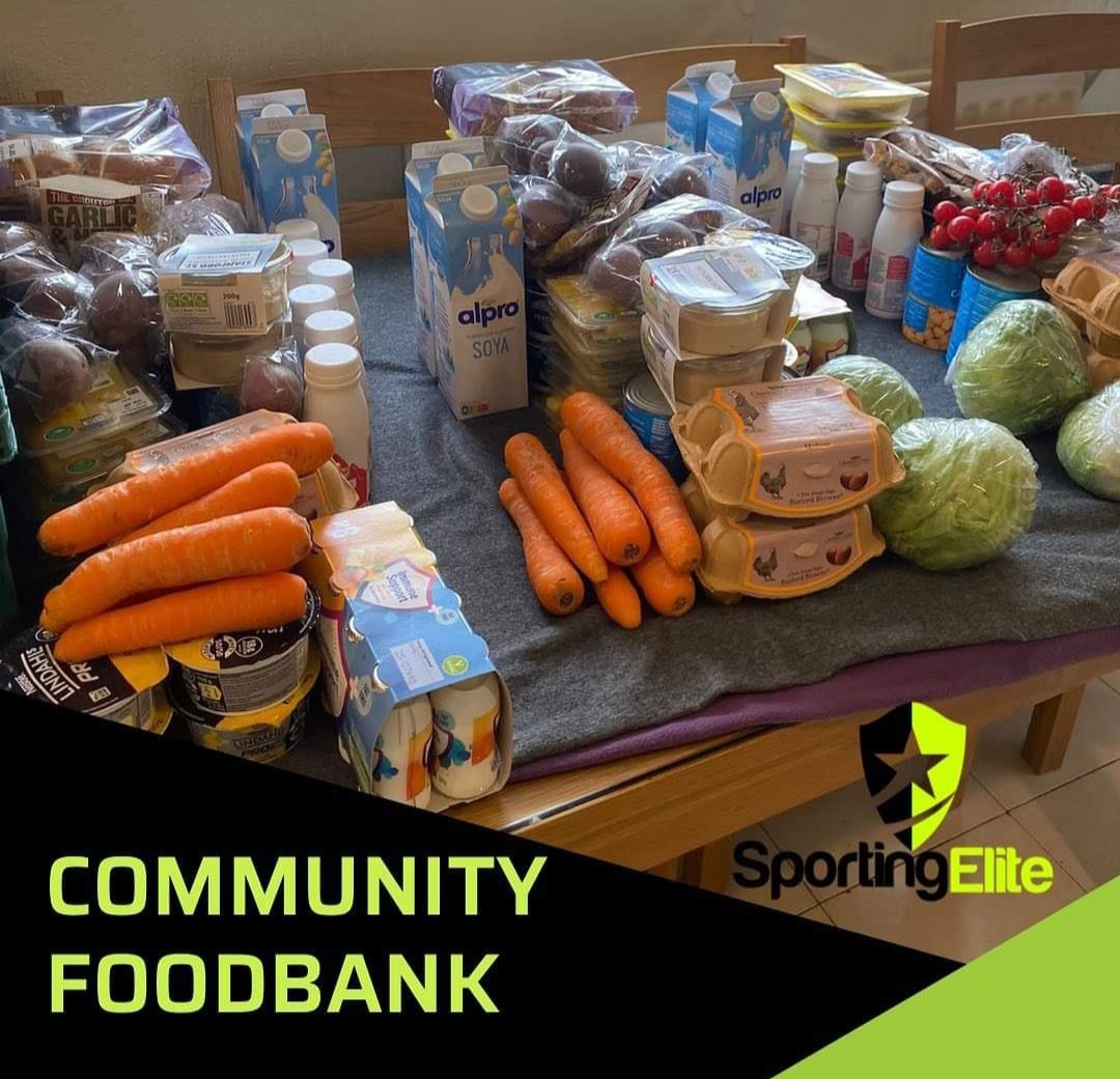 SportingElite1's tweet photo. Donβt forget Sporting Elite are currently running a Foodbank every Saturday!! If you would like to get involved to receive a food parcel then get in touch ππ #sportingelite #communityfoodbank https://t.co/3mG9WXmNP7
