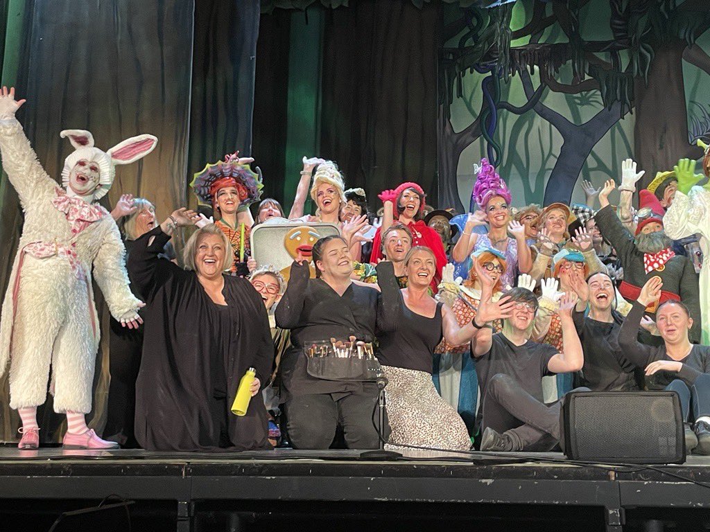 shellylee100's tweet image. So that was a busy week!! Make up students  provided the make up for the performance of Shrek by @TOADSSMC @PrincessTorquay @sdcollege