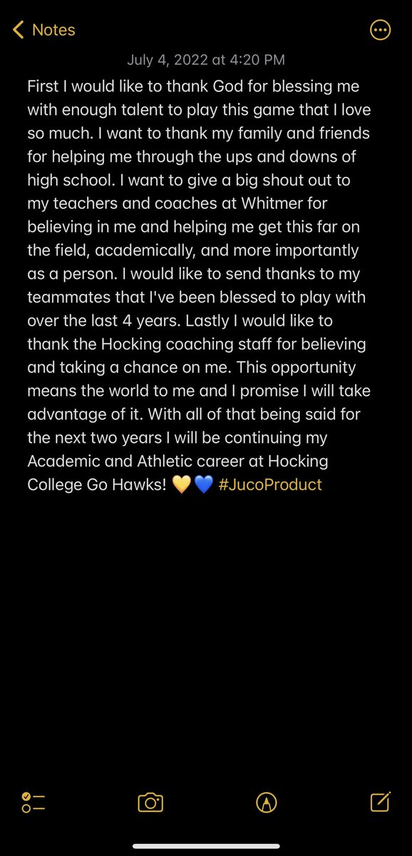 Steven_Mccoy1's tweet photo. Thank you @ted_egger for the opportunity Go Hawks💛💙 https://t.co/MvpaaLDf8S