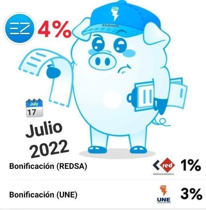 BCamaguey's tweet image. Este mes de julio #UNE + #REDSA #Cuba ofrecen bonificación del 4⃣% para los pagos de la 🔌💡 en la plataforma #EnZona en la etapa estival #VeranoConTodos
#electricidad #enzona

#BandecTeInforma vía @ENZONA_BX 
#BandecNoSeDetiene
#BancaCubanaAlServicioDelPueblo
#PorCamagüeyTodo