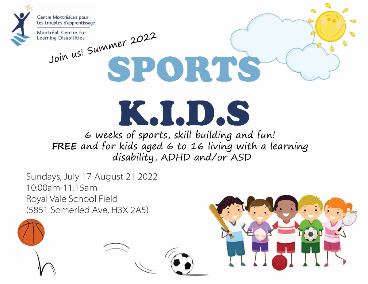 July Newsletter: Check our Summer Free K.I.D.S. Sports Program &amp; Parent Support Group

conta.cc/3R5PA0y
conta.cc/3OBSsRb