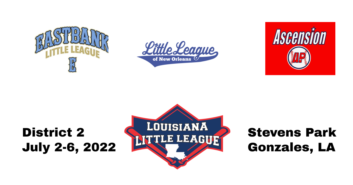 APBaseball2's tweet photo. Championship Tuesday schedule is posted on Facebook! @Eastbank_LL @LittleLeague Little League of New Orleans #apbaseball #ascensionparish https://t.co/R314aoblZi