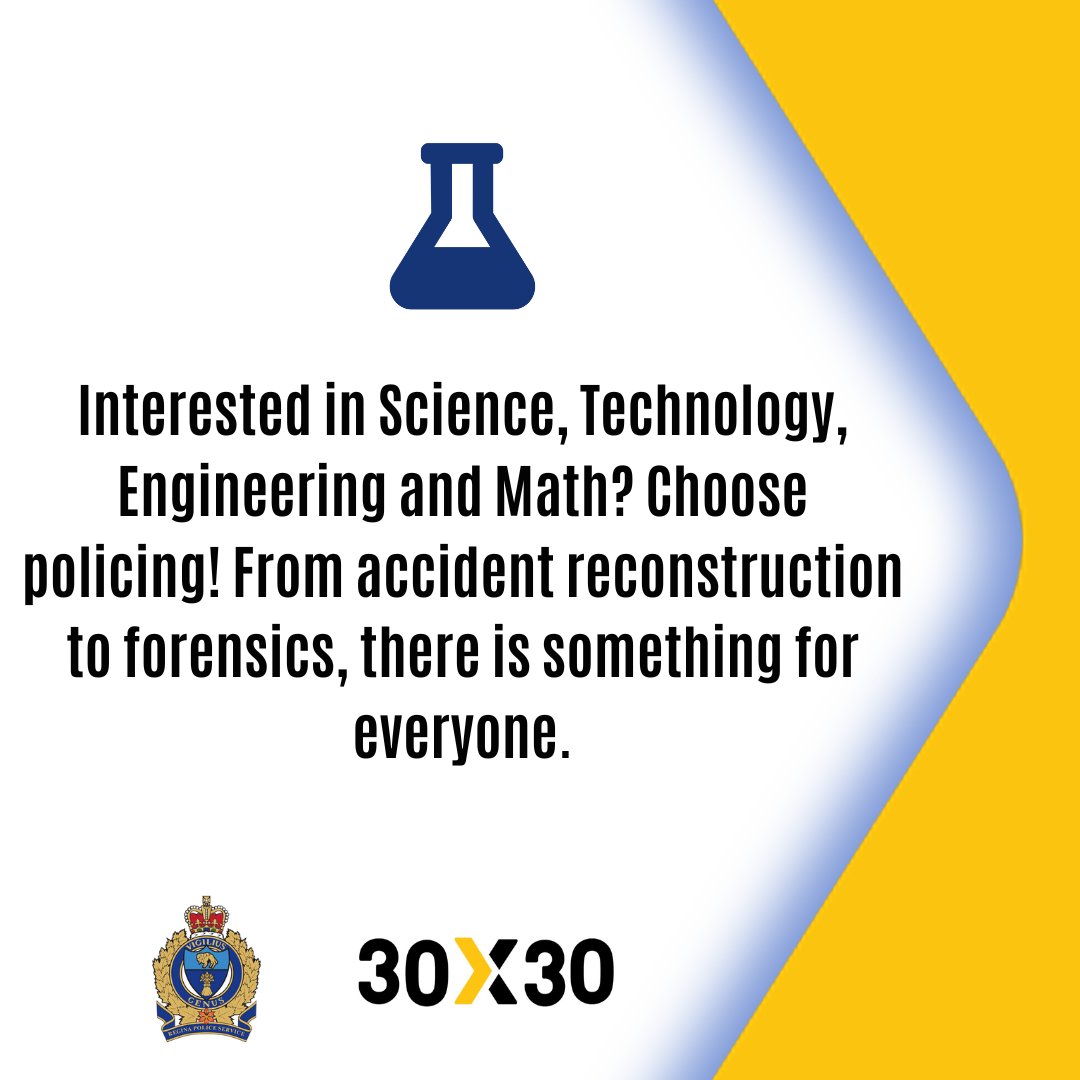 No matter what your interests are, there may be a job suited for you with the Regina Police Service. Follow @rpsrecruiter to learn more! 
#30x30Pledge #advancingwomeninpolicing #Leaderswanted #alwaysrecruiting