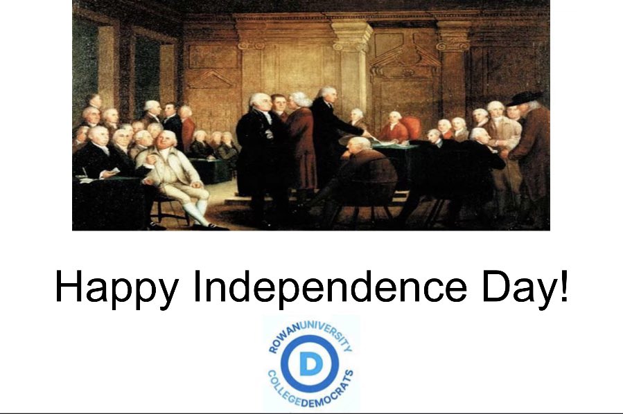 CollegeDemsRU's tweet photo. Happy Fourth of July from the Rowan Democrats! https://t.co/X7SpVP0W84
